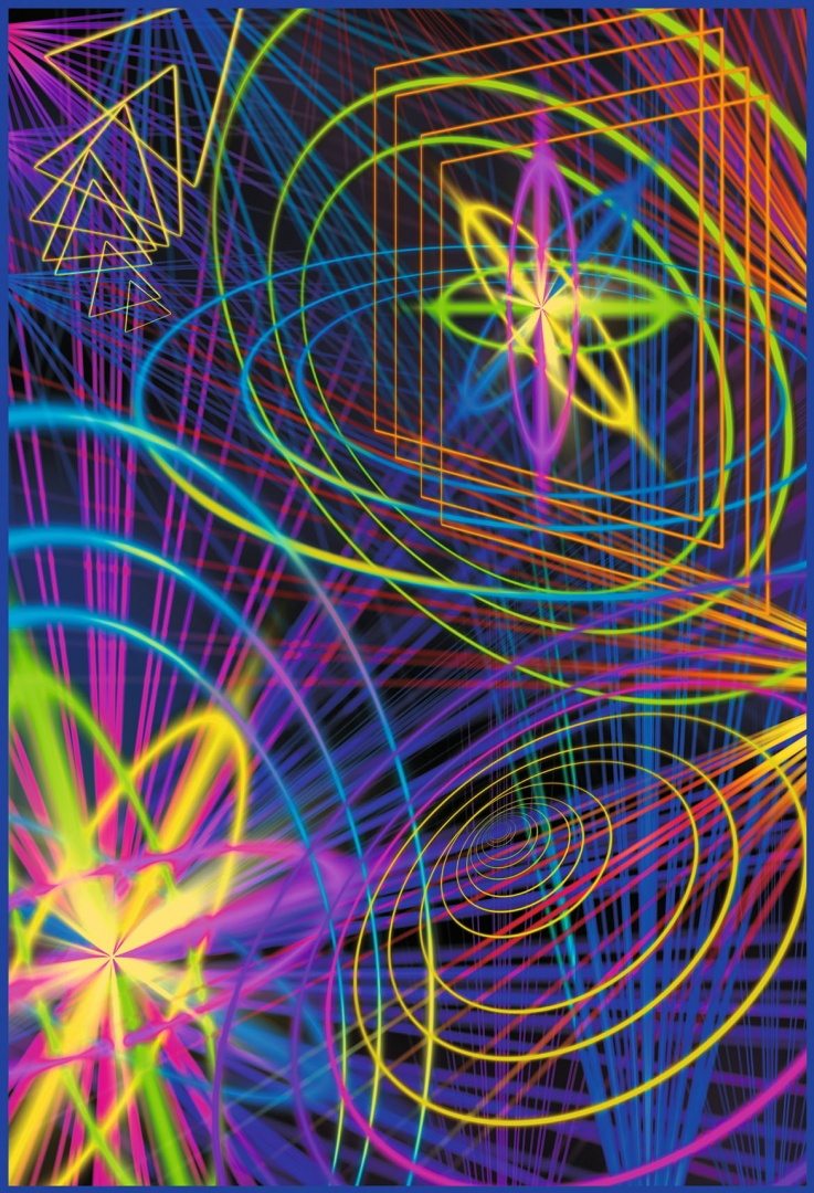 Фотообои "Лазер-шоу" 4л. 134х196