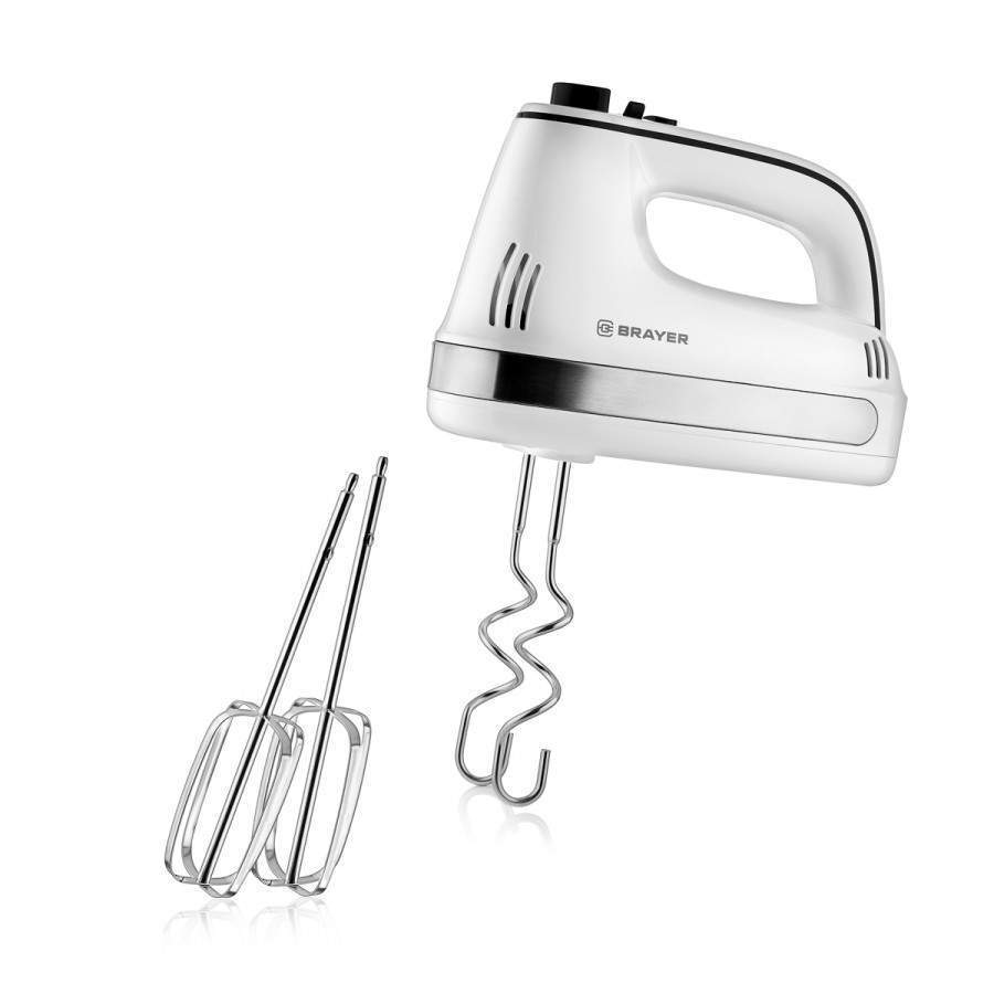 Миксер BRAYER 250вт turbo белый 1301BR 