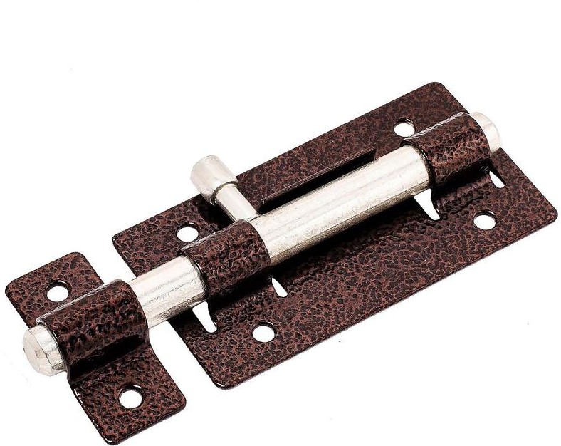 Задвижка Секрет ЗД-01 115мм круглый ригель антик медь12-016- купить в АПлайн