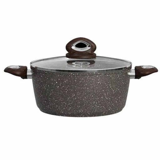 Кастрюля алюм. Rashel литой 3л коричневый гранит R-27730R-27730- купить в АПлайн