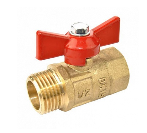 Кран шаровой ГАЛЛОП ПРАКТИК 131 бабочка 1/2 вн/нар (г/ш) /846/