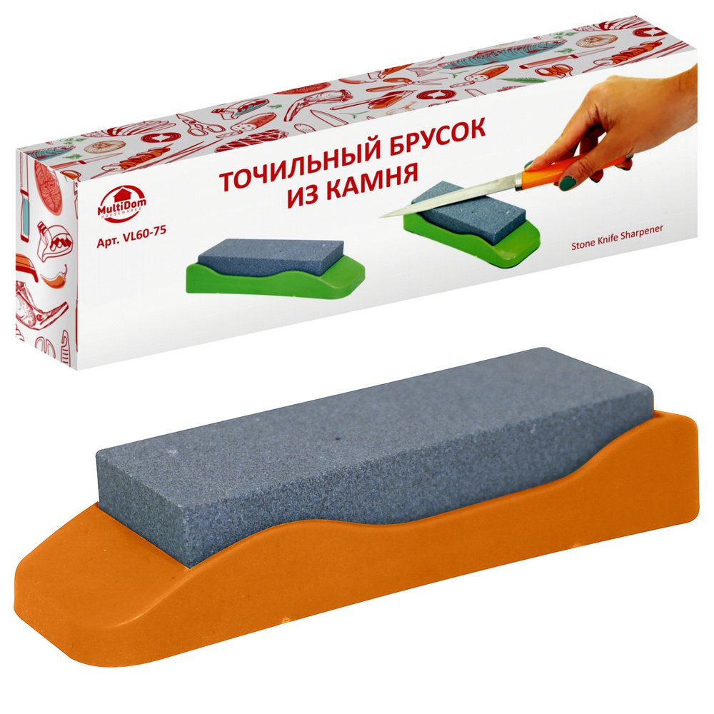 Брусок точильный из камня Мультидом 14.5х4х3.5см VL60-75