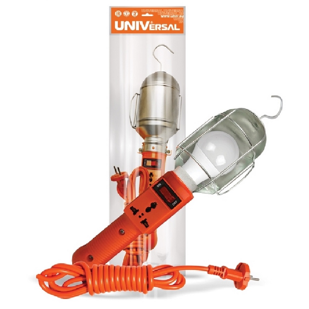 Переноска метал.ЛСУ-1 с выключателем 10м Е27 966U-0110 UNIVersal966U-0110- купить в АПлайн