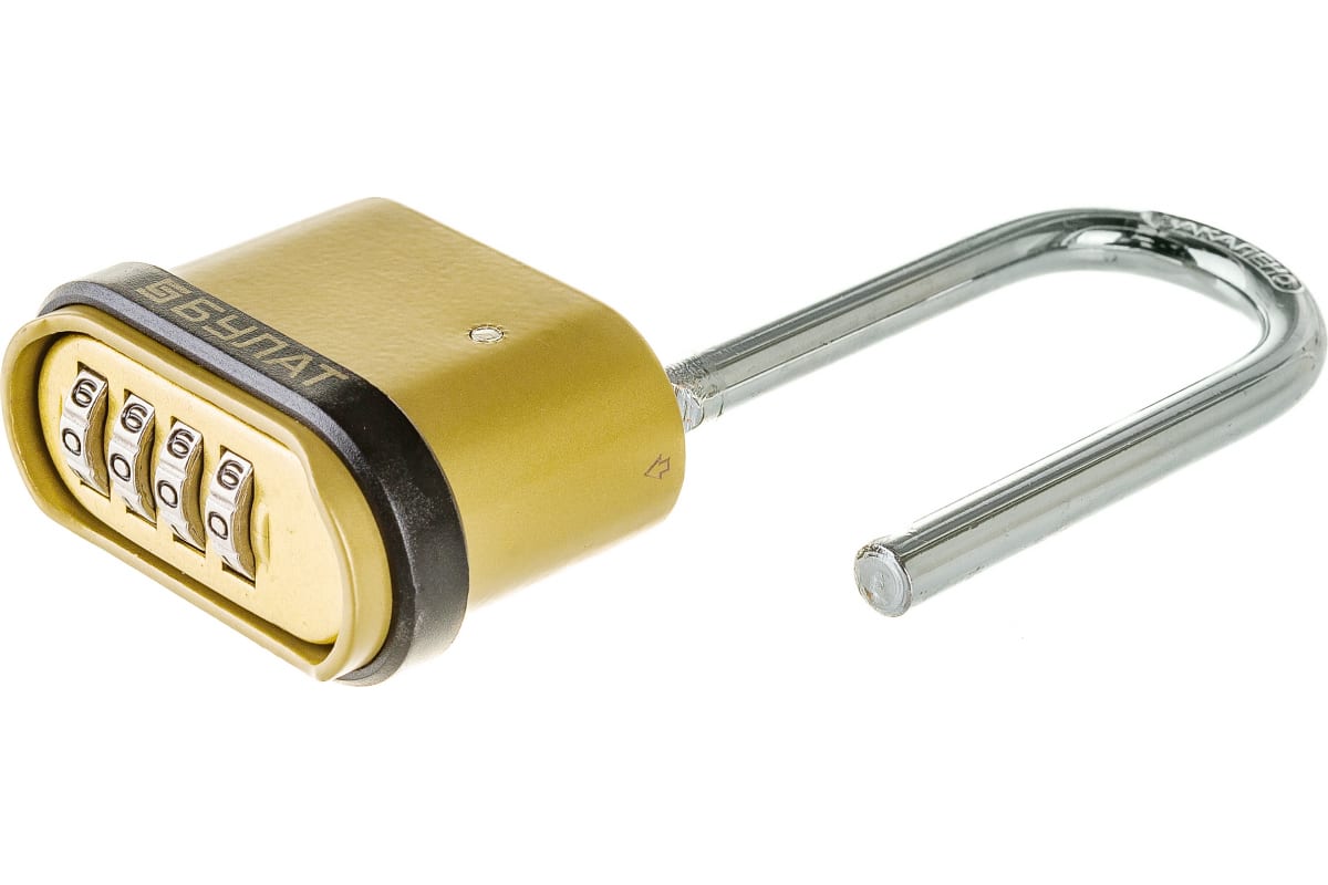 Замок навесной Булат ВС 564-01 алюминевый  56мм кодовый длинная дужка 