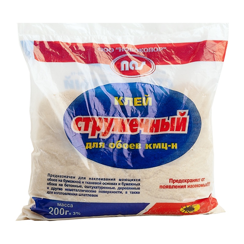 Клей обойный КМЦ-стружка Бурный 400г