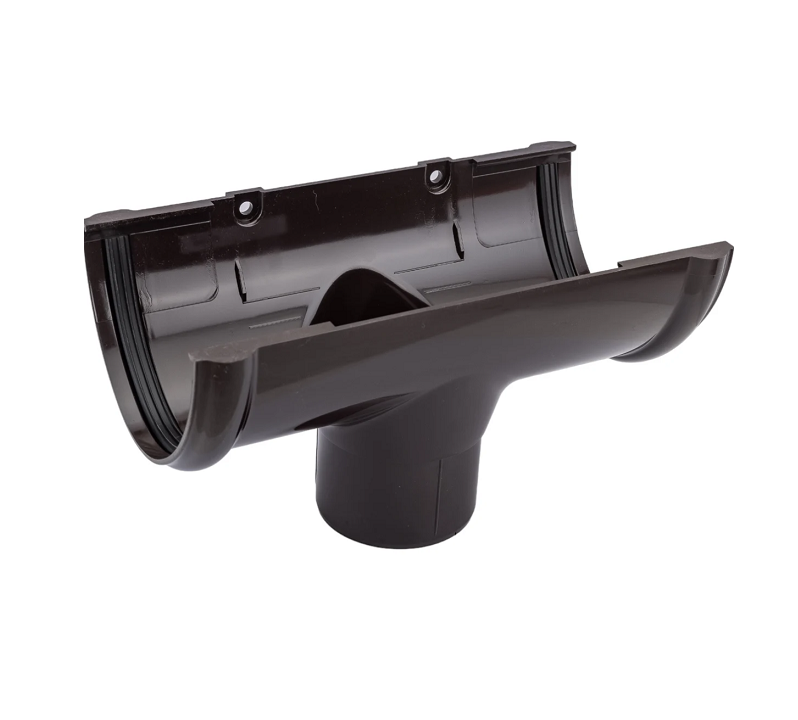 Воронка желоба ТехноНИКОЛЬ Оптима D120/80мм пластик темно-коричневый - 128159 - купить в АПлайн