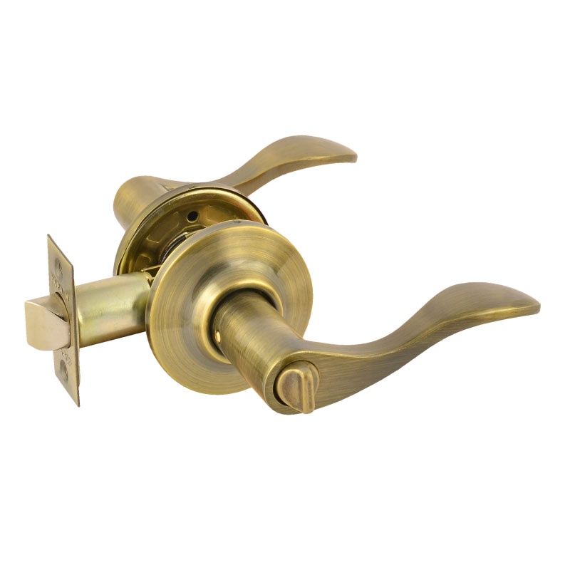 Ручка-защелка НОРА-М ЗВ2-01 (ключ/фиксатор) старая бронза