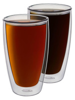Набор стаканов стекл. 350мл двойные стенки 199-24019
