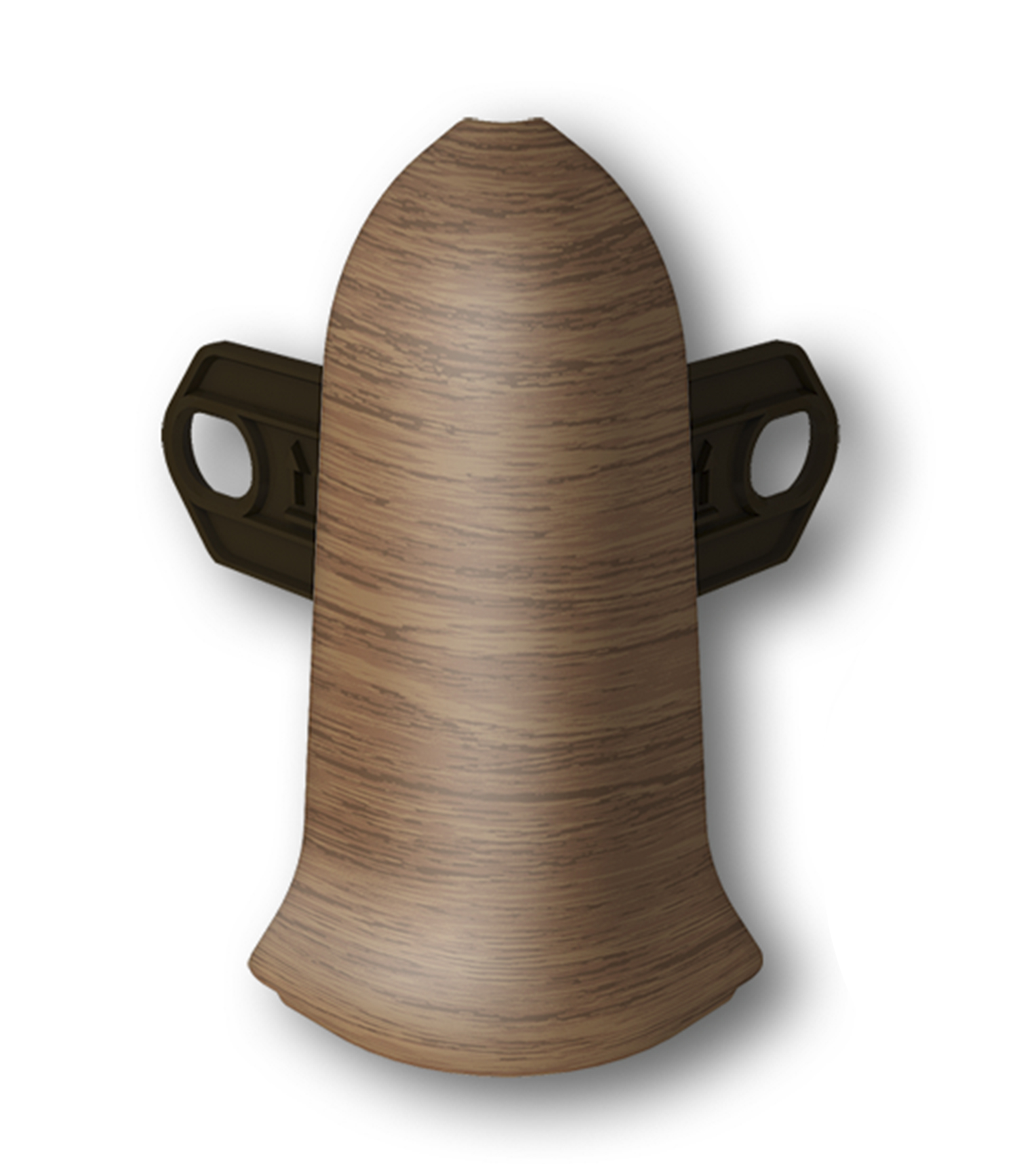 Угол нар. для плинтуса "Идеал Классик" 55мм (20 шт в уп.), 217 Дуб темный