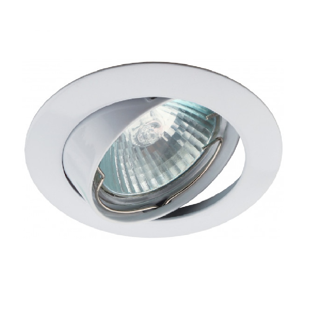 Светильник встр. GU5.3 "Эра" KL1A WH MR16 12V 50W белый (литой поворотный) /043/C0043658 /Б0048970- купить в АПлайн