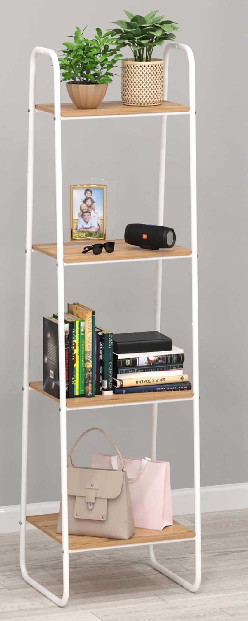 Стеллаж метал. Скандинавия 14 белый СТСП14  Б