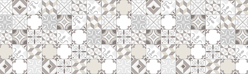 Панель-фартук Плитка узоры фотопечать 096 600х3000мм096- купить в АПлайн