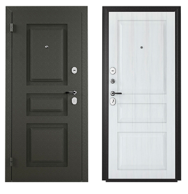 Дверь металлическая Фактум 3Ф 2050-860-L 999 Артик букле графит, левая