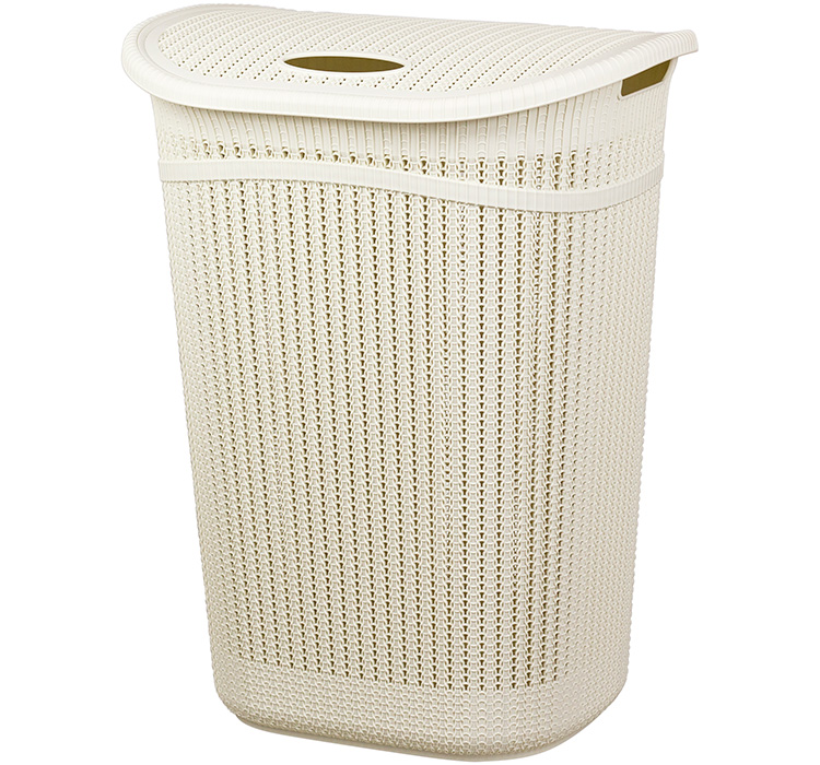 Корзина для белья пласт. Пирула 35л белая М2614