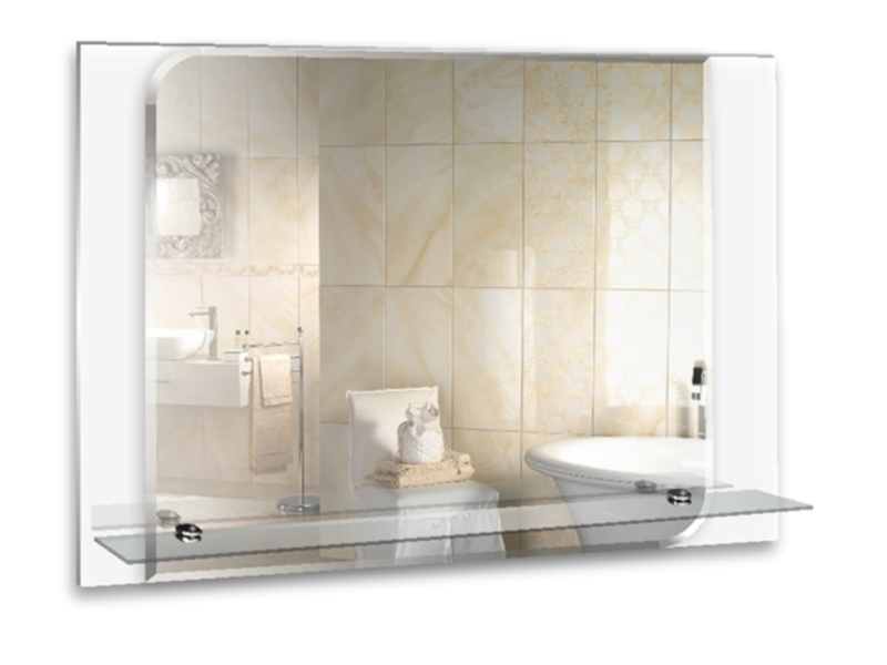 Зеркало MIXLINE "Венеция" 740х500мм (ШВ) с полкой537410- купить в АПлайн