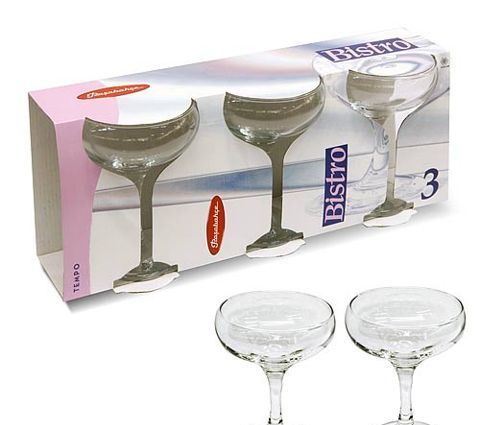Набор стекл.бокалов Бистро 3шт 270мл 44136В - 44136В - купить в АПлайн
