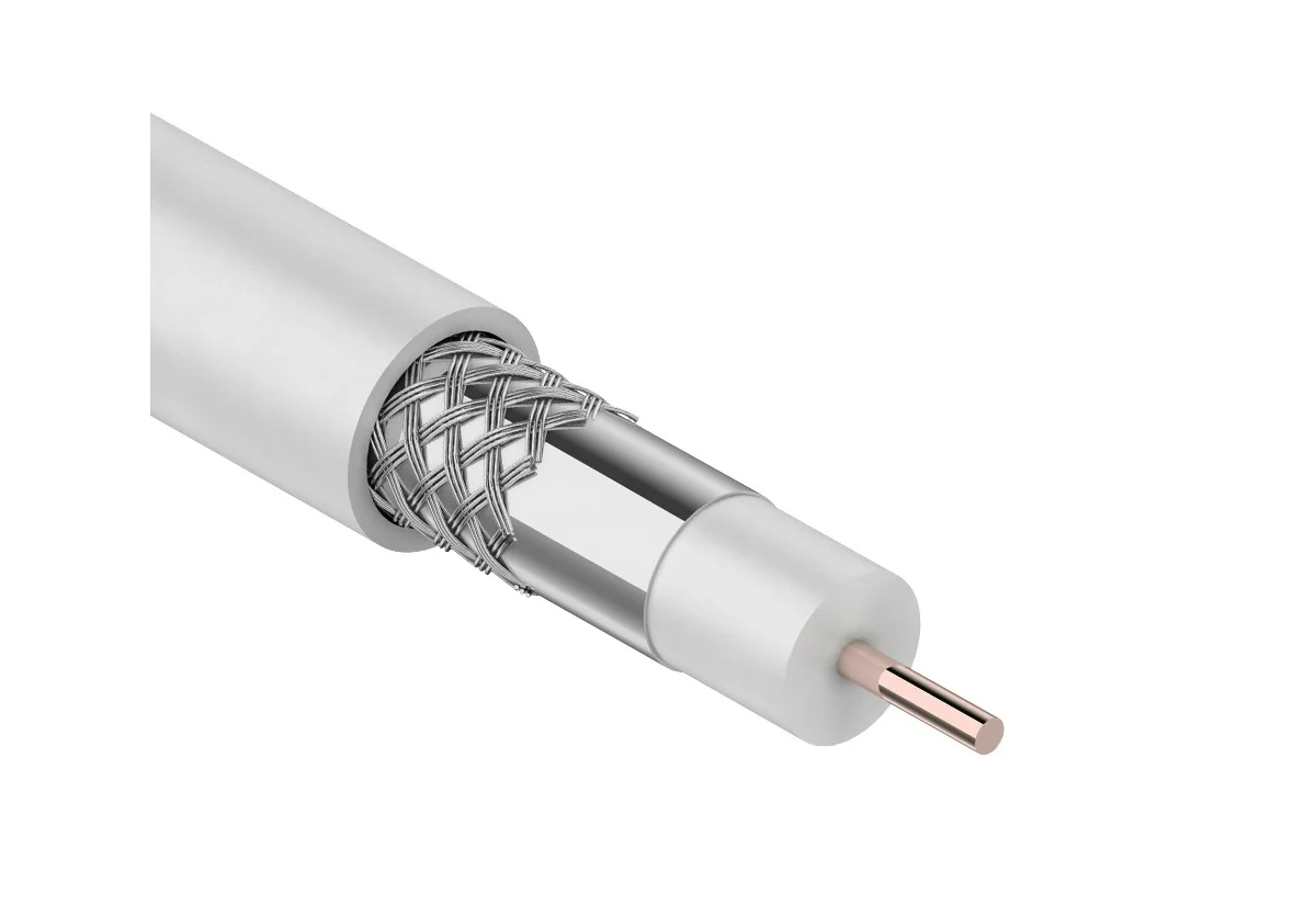Кабель коаксиальный (TV) RG-6U (75 Ом) (бухта 100м)
