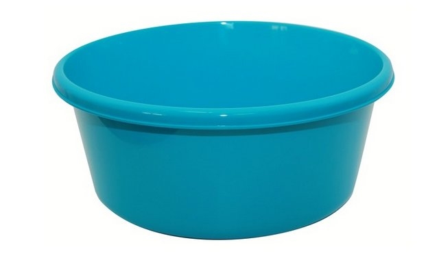 Таз пласт. 6л круглый бирюзовый М2511 