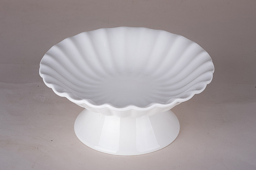 Блюдо на ножке керм.  21.5х21.5х10см 9021 - 9021 - купить в АПлайн