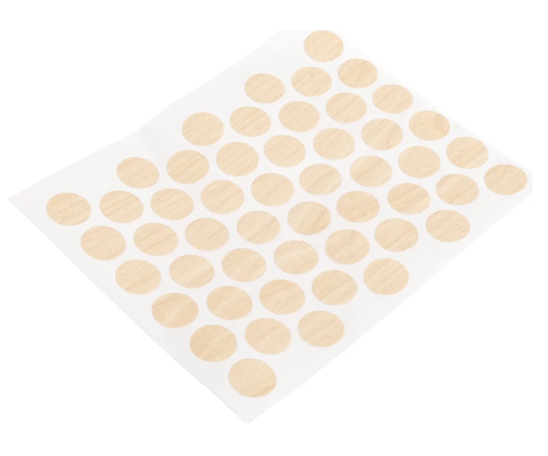 Заглушка - самоклейка 14мм клен (54шт) BISKREP