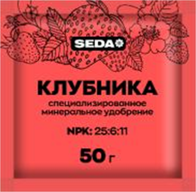 Удобрение клубника, земляника SEDA 50г - купить в АПлайн