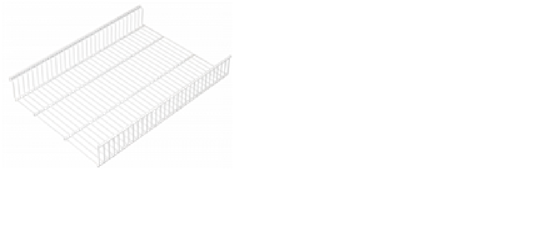 Корзина сеточная 2 борта A`Belle 905х440х85мм белая S4141 - S4141 - купить в АПлайн