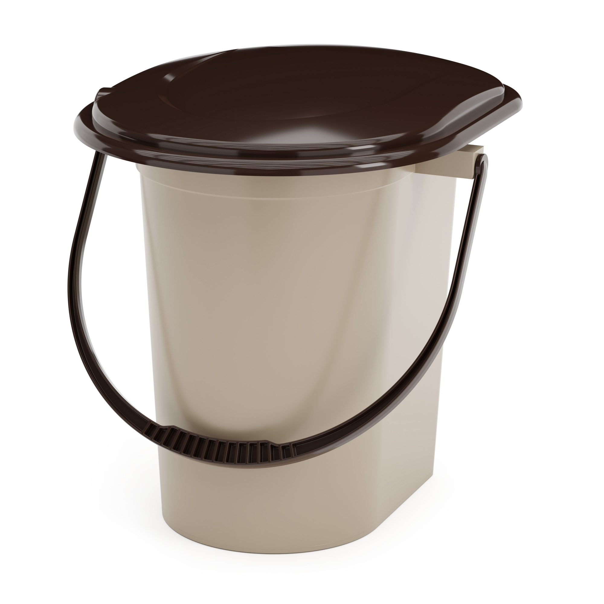 Ведро-туалет пласт. 17л Альтернатива бежевый М1526