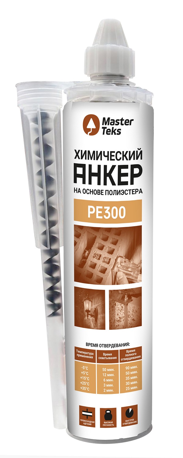 Анкер химический MasterTeks на основе полиэстера PE300 300мл/97822629782262- купить в АПлайн