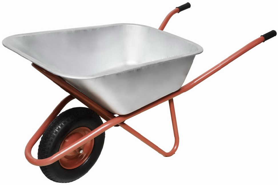 Тачка строительная Variant усиленная красная 1-колесная 110л 220кг 1111011110- купить в АПлайн