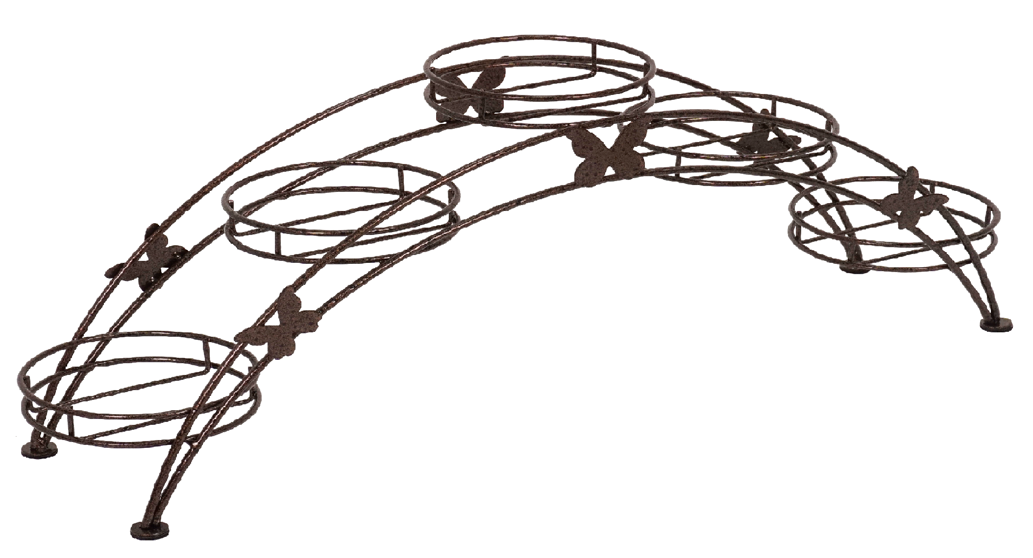 Подставка для цветов металл. Арка 5 медный антик ПДЦ 414 М - ПДЦ 414 М - купить в АПлайн