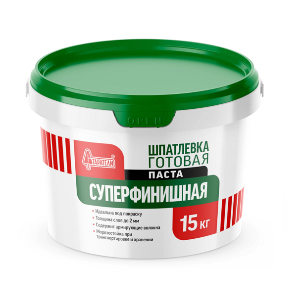 Шпатлевка "Старатели" Суперфинишная готовая финишная 15кг3277/3560- купить в АПлайн