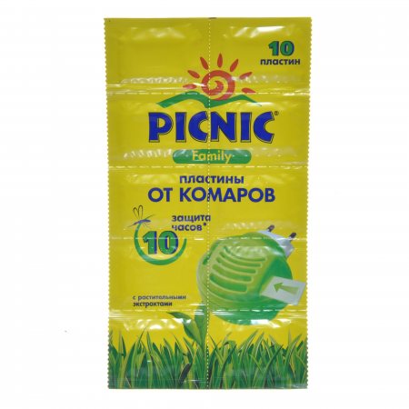 Пластины от комаров PICNIC Family 10шт ар.23064/2