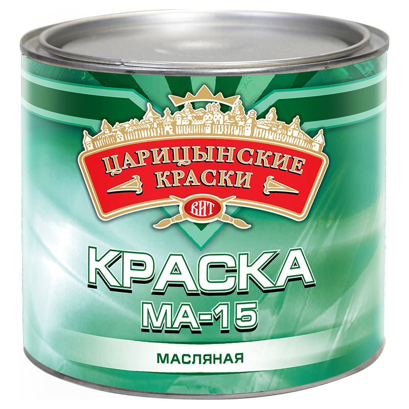 Краска масляная МА-15 Царицынские краски голубая 1,9кг