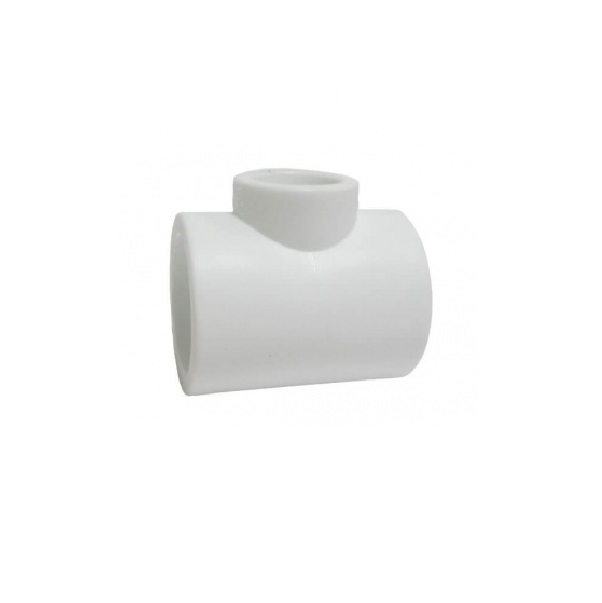 Тройник переходной PPRC белый 50х40х50