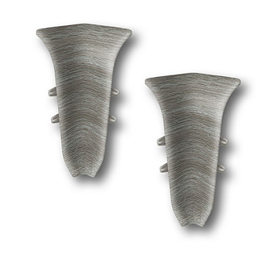 Угол вн. для плинтуса "Идеал Классик" 55мм (20 шт в уп.), 210 Дуб пепельный