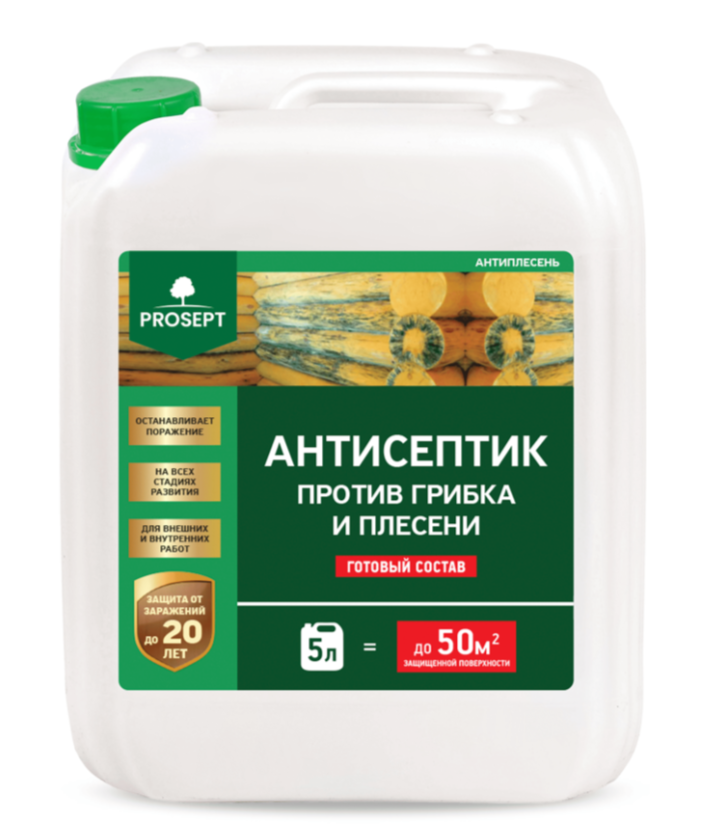 Антисептик PROSEPT АНТИПЛЕСЕНЬ против грибка и плесени 5л