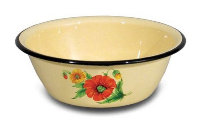 Миска эмал. СтальЭмаль 0,8л декор 1С5С