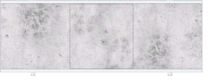 Экран для ванн МЕТАКАМ "Премиум " бетон серый 1,68 м