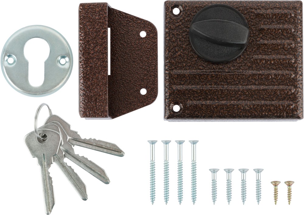 Замок накладной ЗЕНИТ ЗН1-2.1 бронза