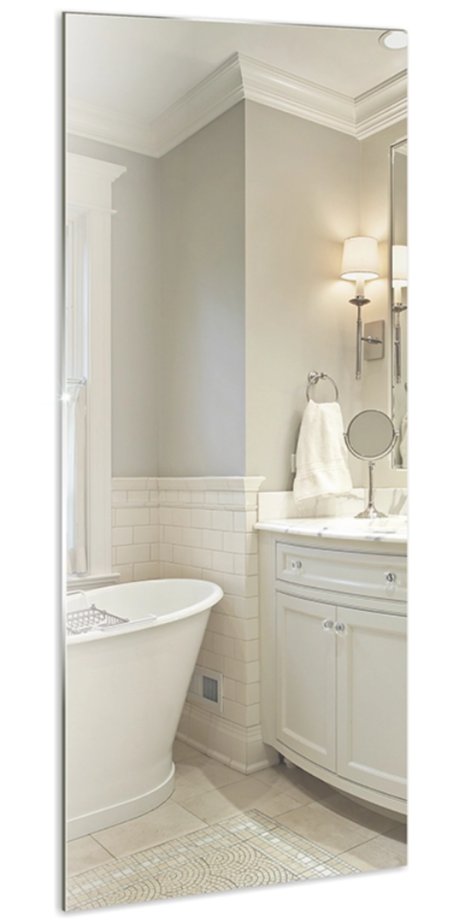 Зеркало MIXLINE 400х1000мм прямоугольник б/полки525024- купить в АПлайн