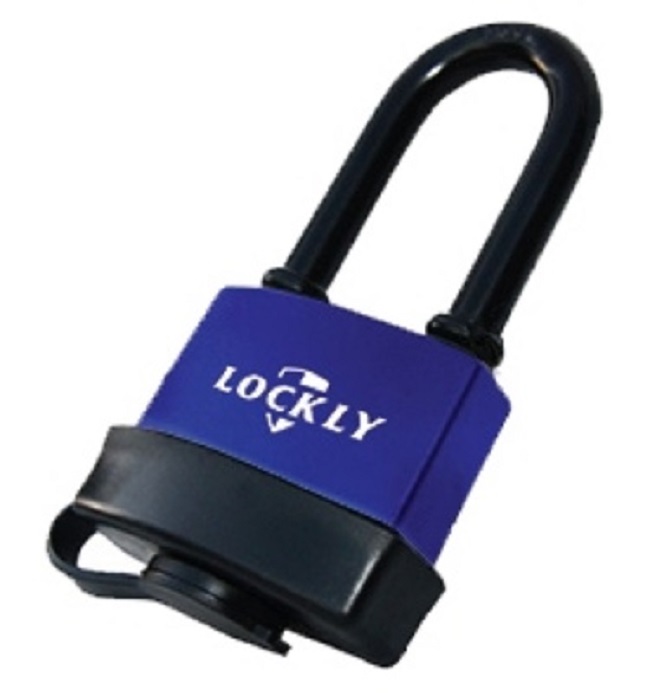 Замок навесной LOCKLY ВС1-36-55DL чугун 60мм влагостокий длинная дужка