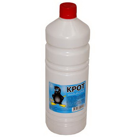 Средство для прочистки труб Крот специалист 1л