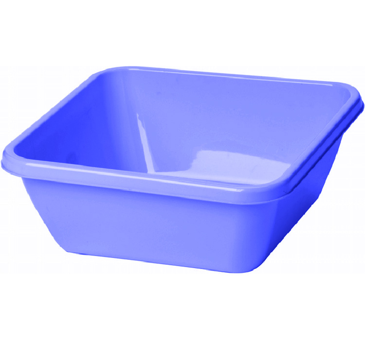 Таз квадратный 17л сиреневый М2579