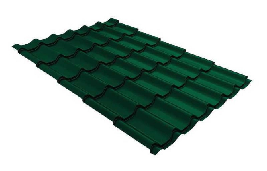 Металлочерепица "МОНТЕРРЕЙ" RAL6005 (0,5мм) 2х1,18м -  - купить в АПлайн