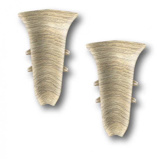 Угол вн. для плинтуса "Идеал Классик" 55мм (2 шт во флоупаке), 213 Дуб северный