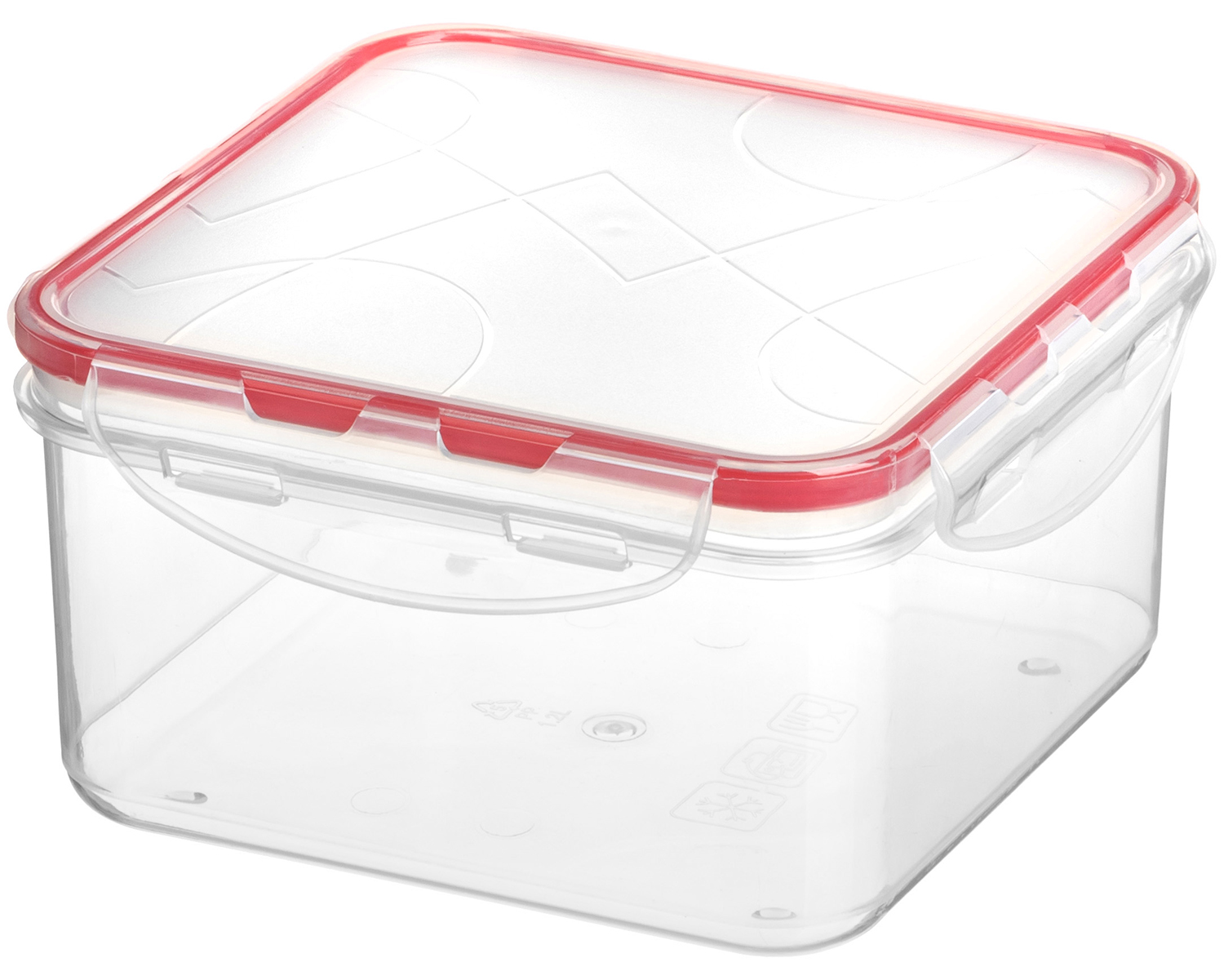 Контейнер пласт. Modena 1,2л квадратный с защелками Хомвер 221110906/03221110906/03- купить в АПлайн