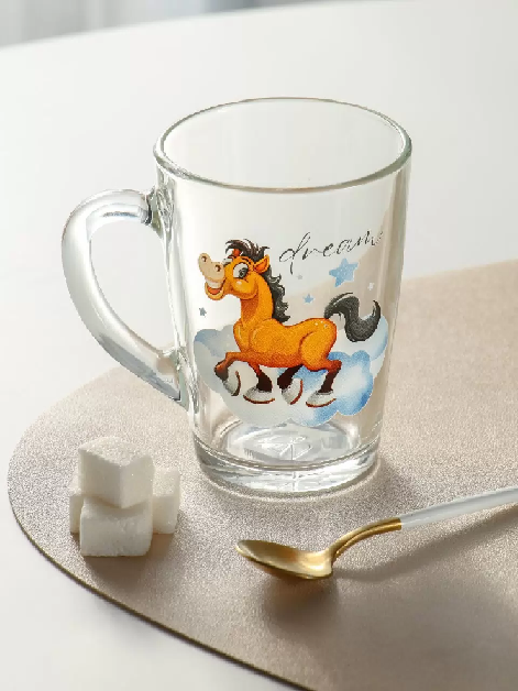 Кружка стекл. Luminarc Капучино Лошади Мечтатели 300мл НГ 07C1334LMT 509692