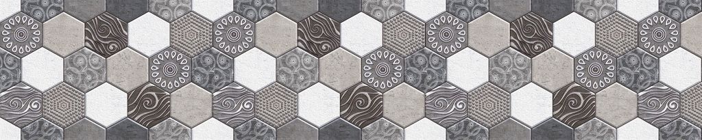 Панель-фартук Шестигранная плитка Авангард фотопечать 635/2 600х2000мм