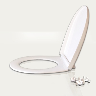 Сиденье для унитаза белое полиэтиленовое РБМ  СПУ-1 (г.Тула)