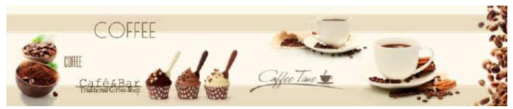 Панель-фартук Кофейная классика 301 600х3000мм